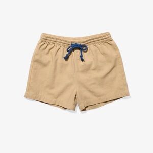 Kids Beige Shorts with Blue Drawstring